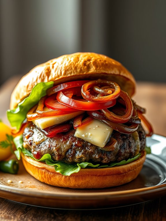 savory gourmet burger delight