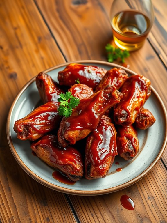 savory grilled chicken wings