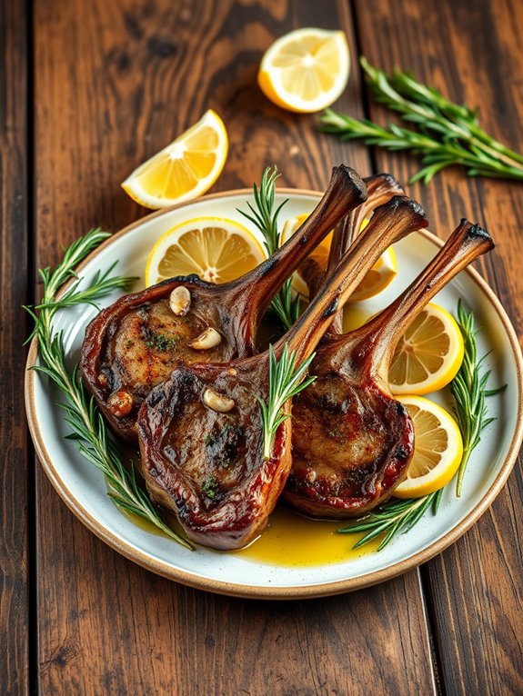 savory grilled lamb chops