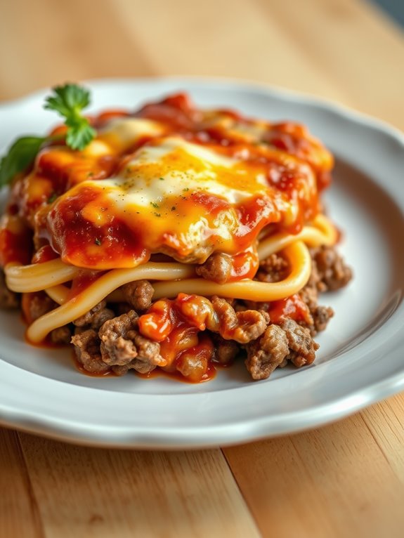 savory italian burger bake