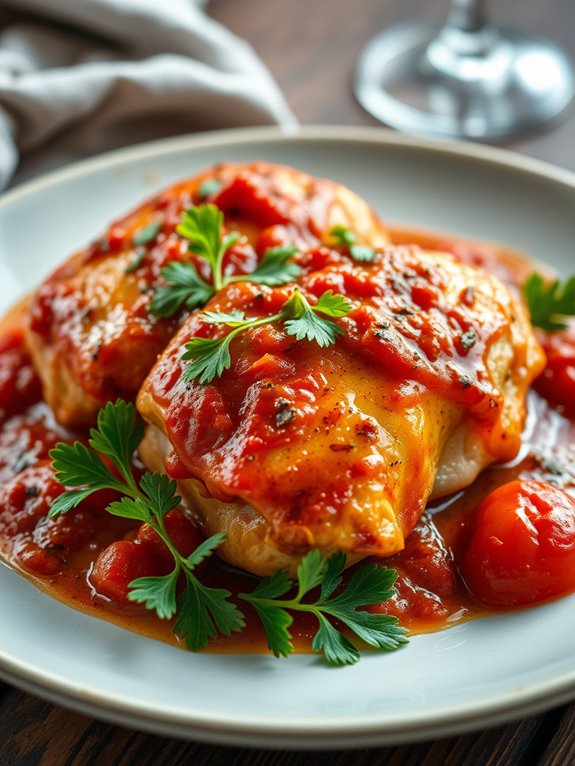 savory italian chicken thighs