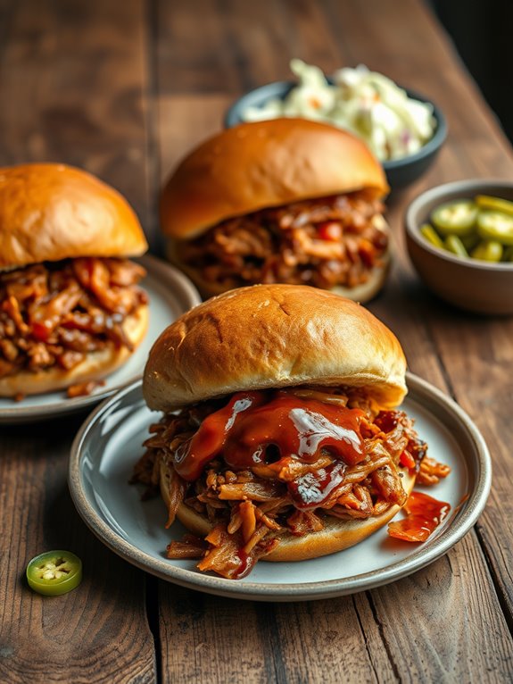 savory jackfruit bbq sandwiches