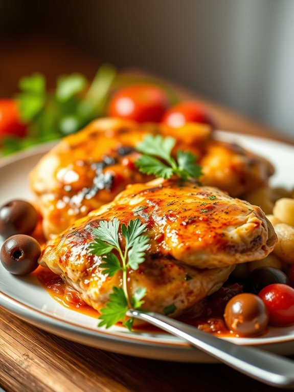 savory mediterranean chicken dish