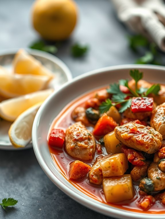 savory mediterranean chicken dish