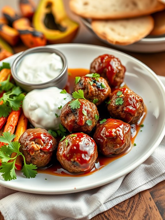 savory mediterranean turkey meatballs