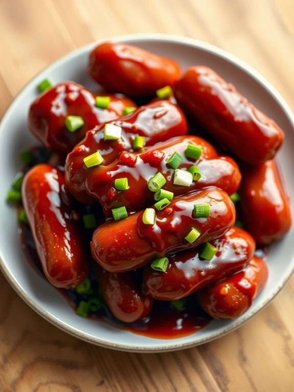 savory mini sausages recipe