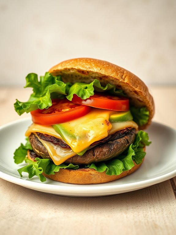 savory mushroom burger delight