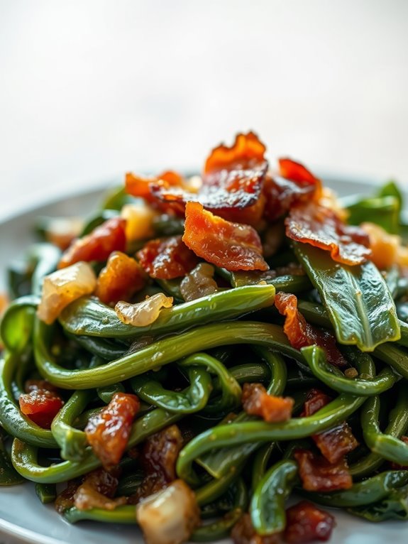 savory mustard greens dish