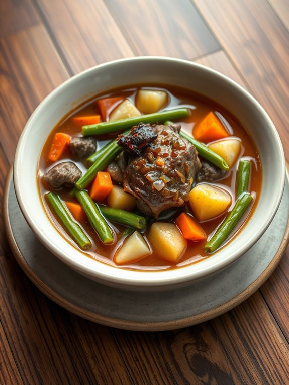 savory oxtail vegetable soup