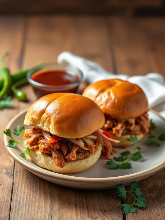 savory pulled pork sliders