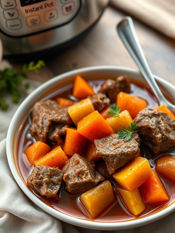 savory quick beef stew