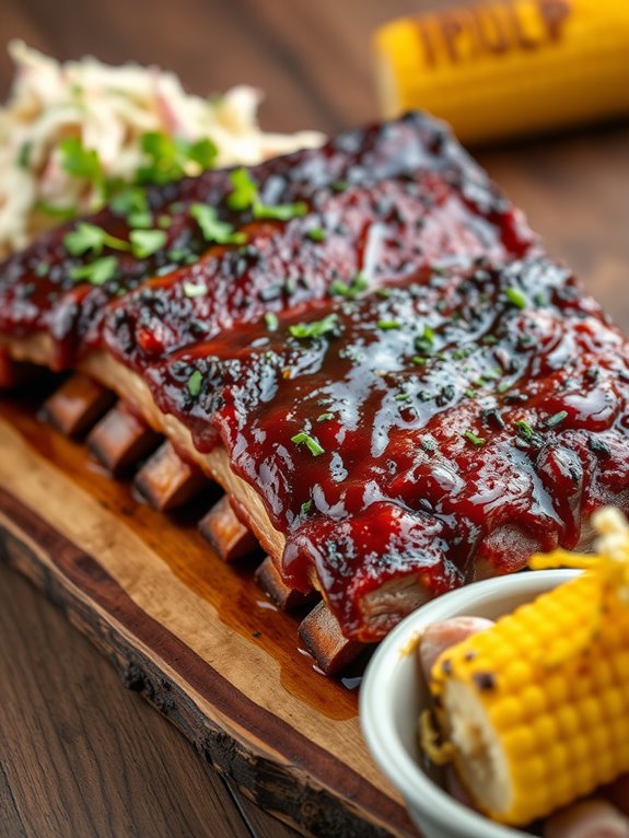 savory smoked pork ribs