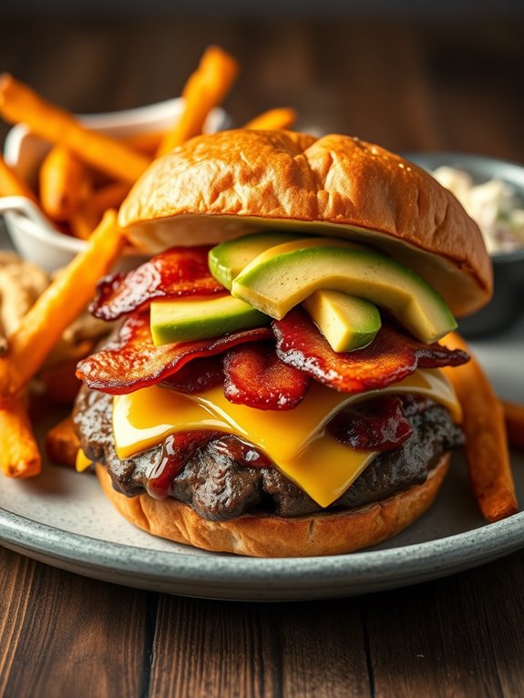 savory smoky bison burger