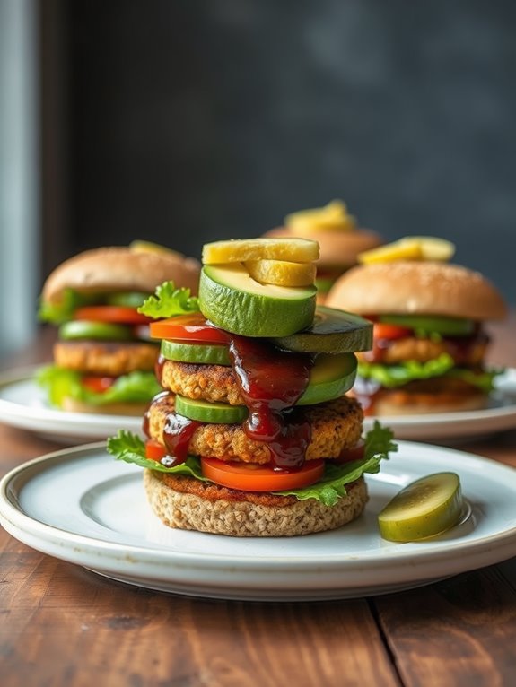 savory smoky quinoa burgers