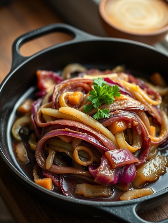 savory tangy cabbage dish