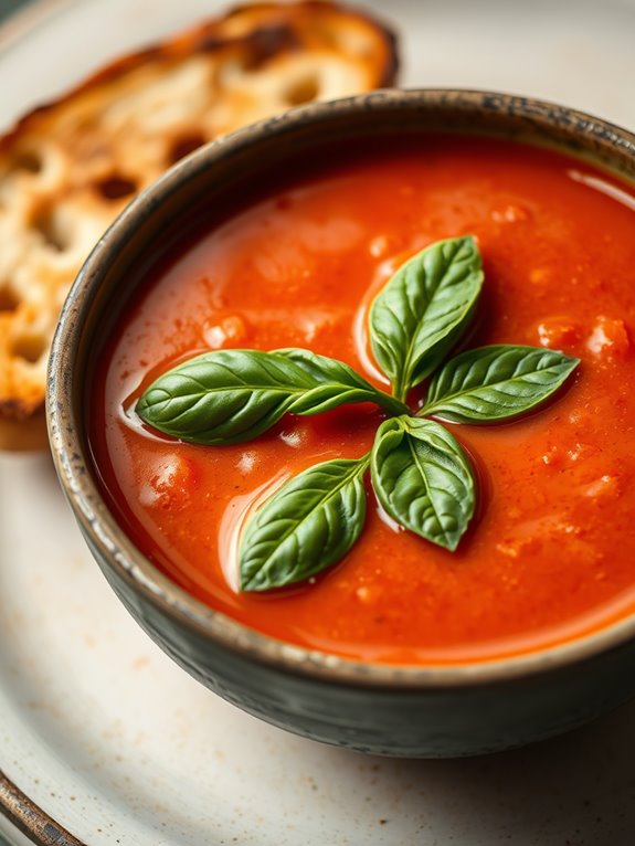 savory tomato basil soup