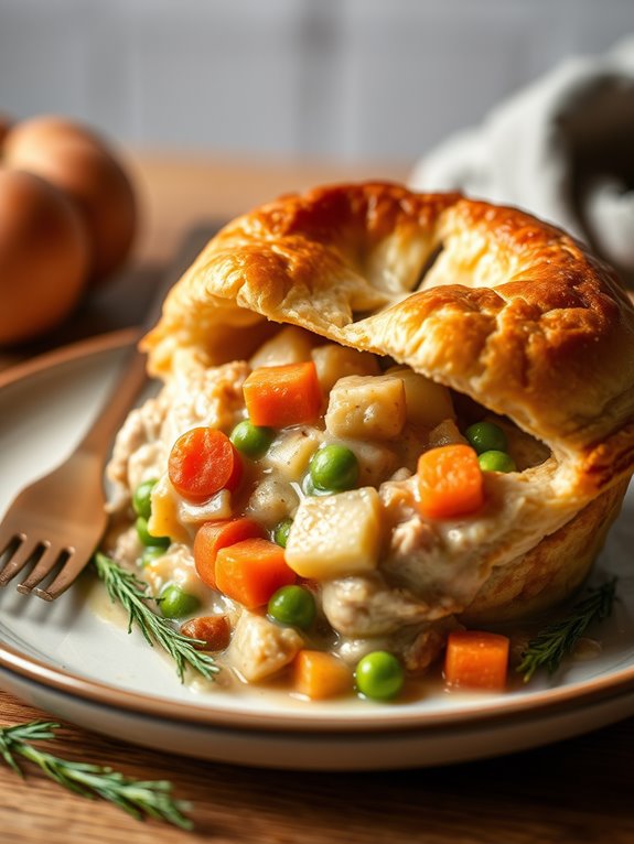 savory turkey filled pastry