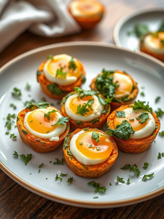 savory vegetable filled egg bites