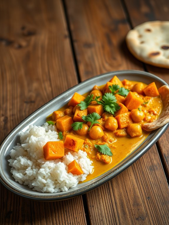 savory vegetarian curry dish