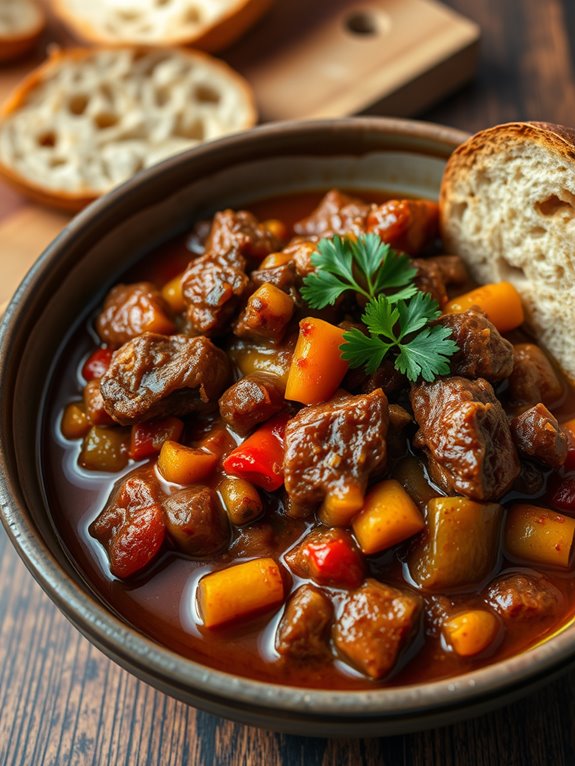 savory venison barbecue stew