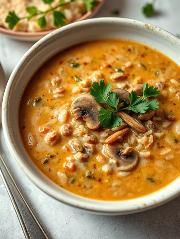 savory wild rice soup