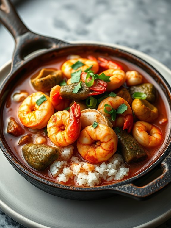 seafood filled spicy stew