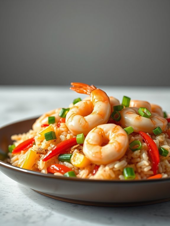 shrimp and rice dish