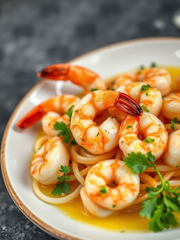 shrimp cooked in garlic