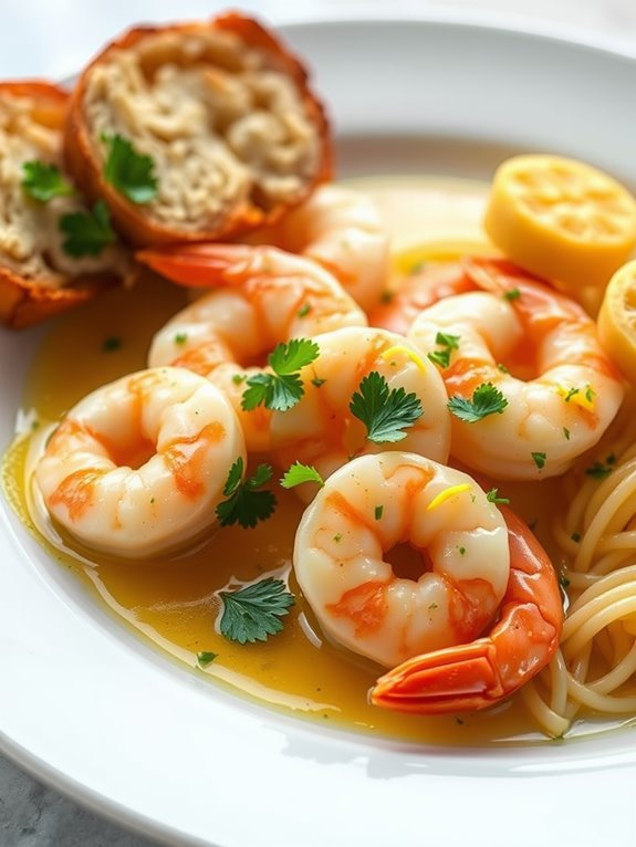 shrimp cooked in lemon butter