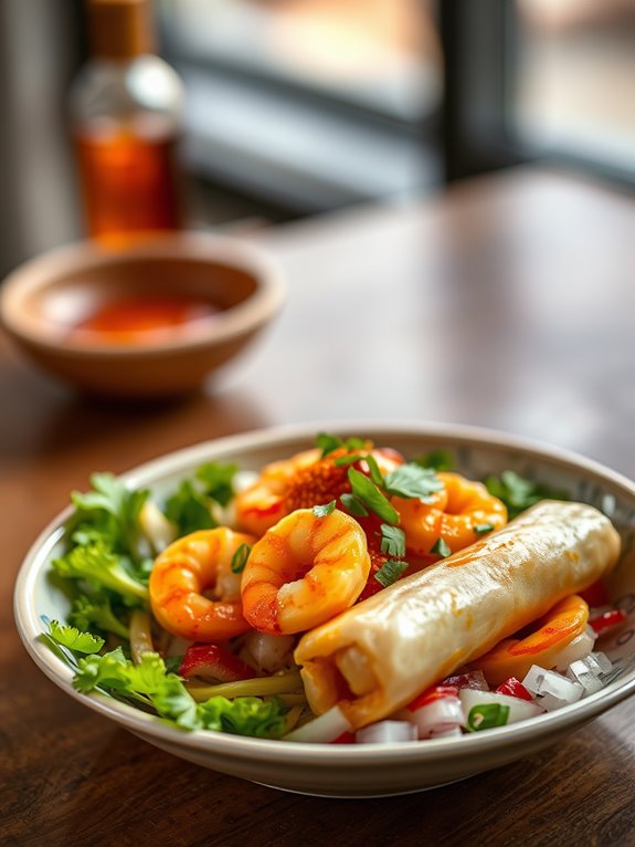 shrimp egg roll bowl