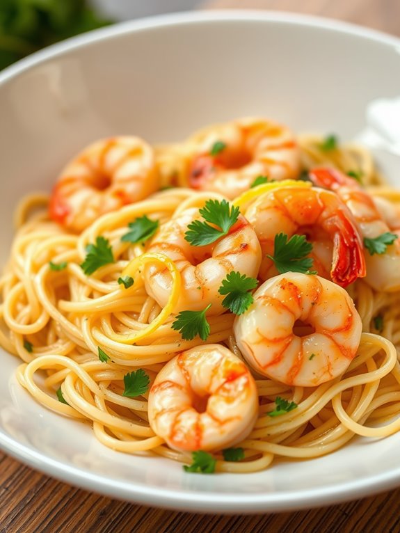 shrimp orzo with lemon