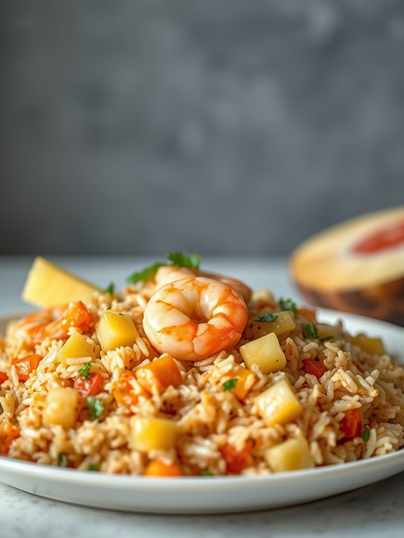 shrimp pineapple fried rice