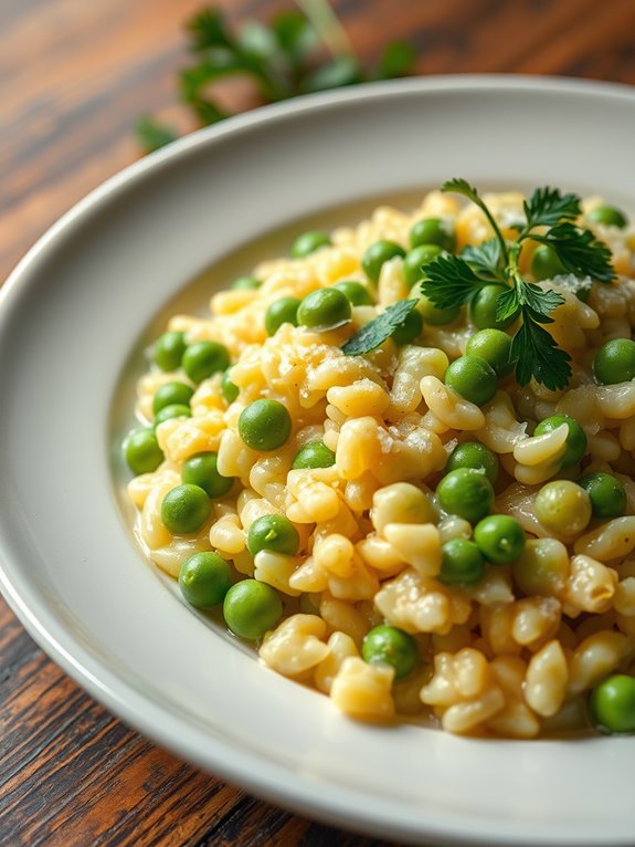 simple pea risotto recipe