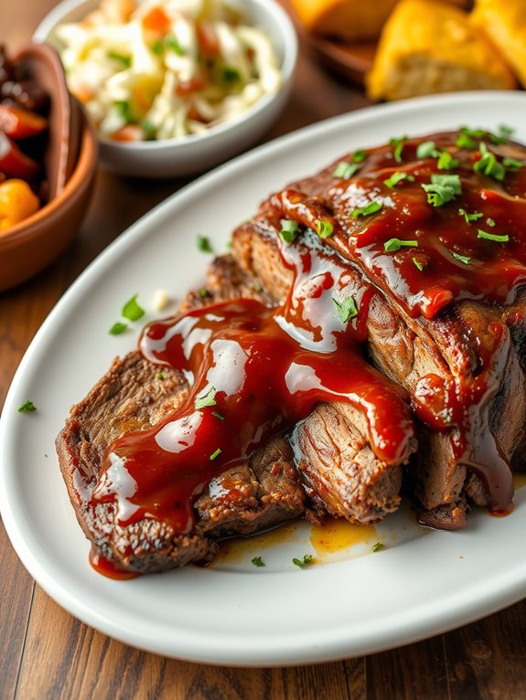 slow cooked bbq beef brisket