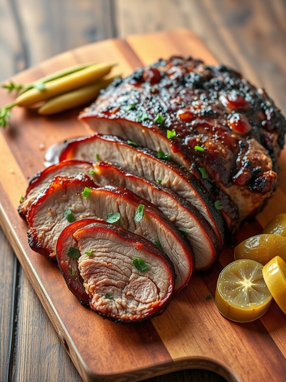 smoked brisket cooking technique