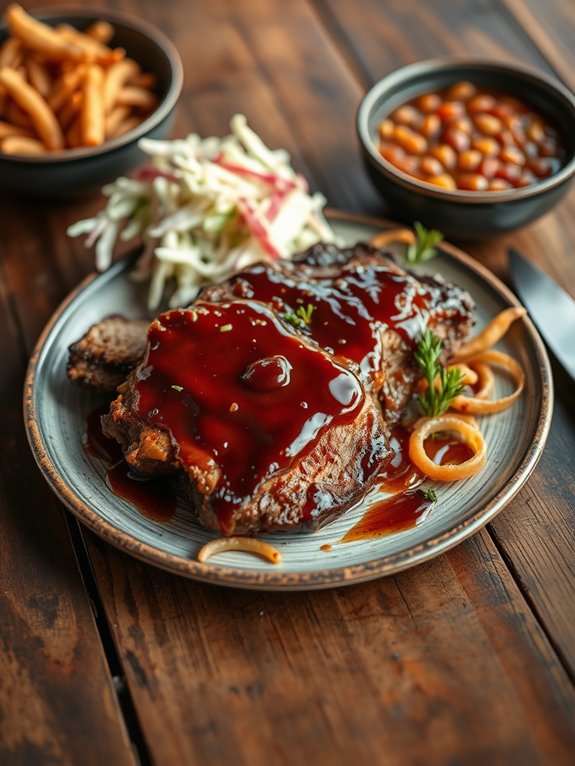 smoked maple glazed brisket