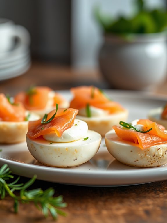 smoked salmon cream cheese bites