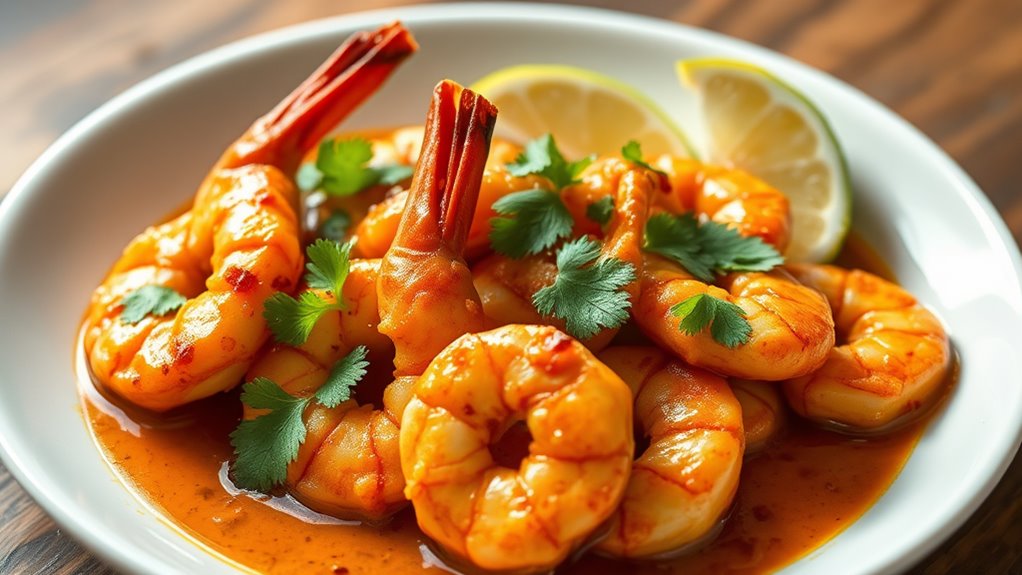 smoky and juicy shrimp