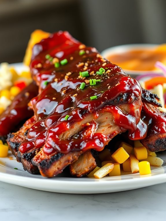 smoky barbecue pork ribs