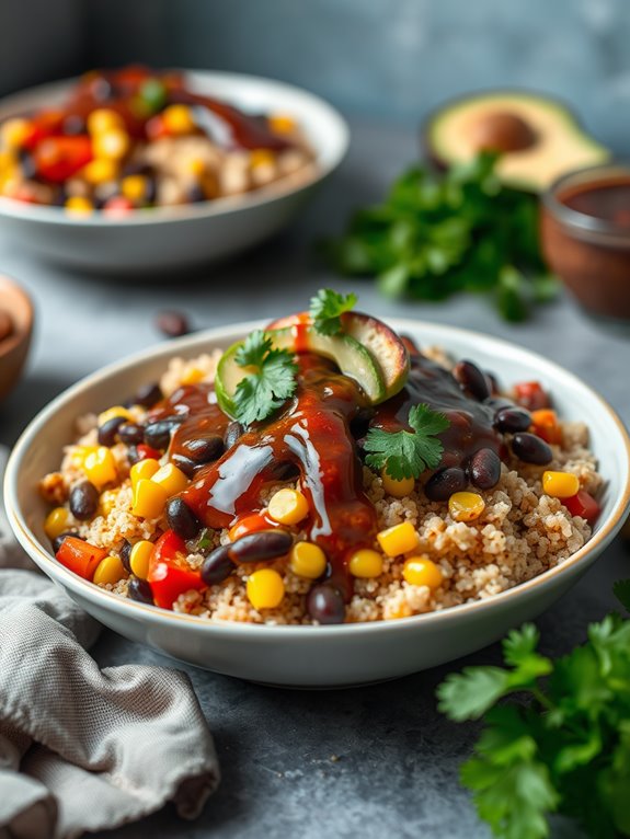 smoky black bean quinoa