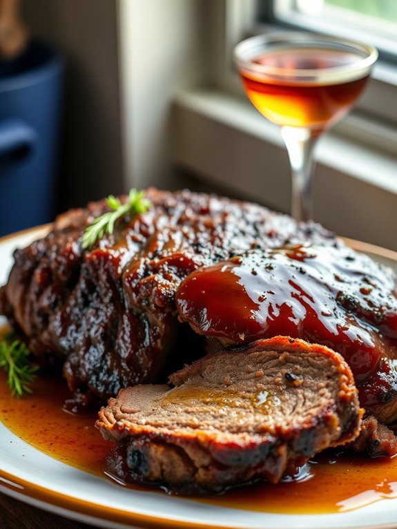 smoky bourbon infused brisket