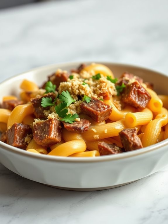 smoky brisket cheesy pasta