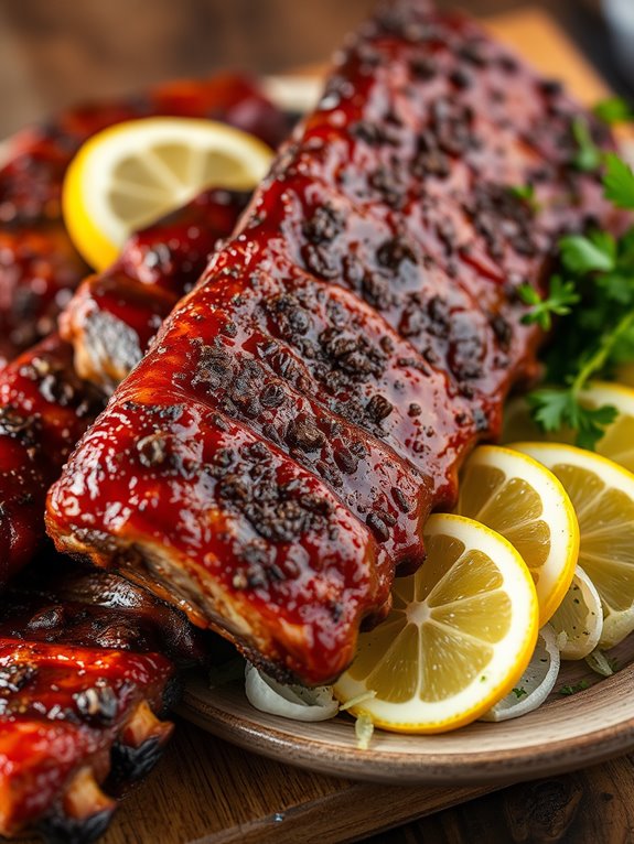 smoky coffee flavored ribs