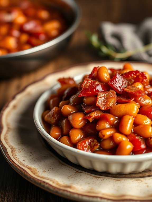 smoky flavored baked beans