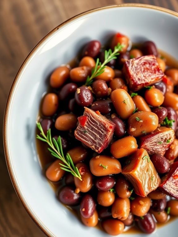 smoky ham hock beans