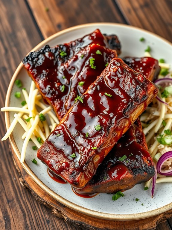 smoky skillet cooked ribs