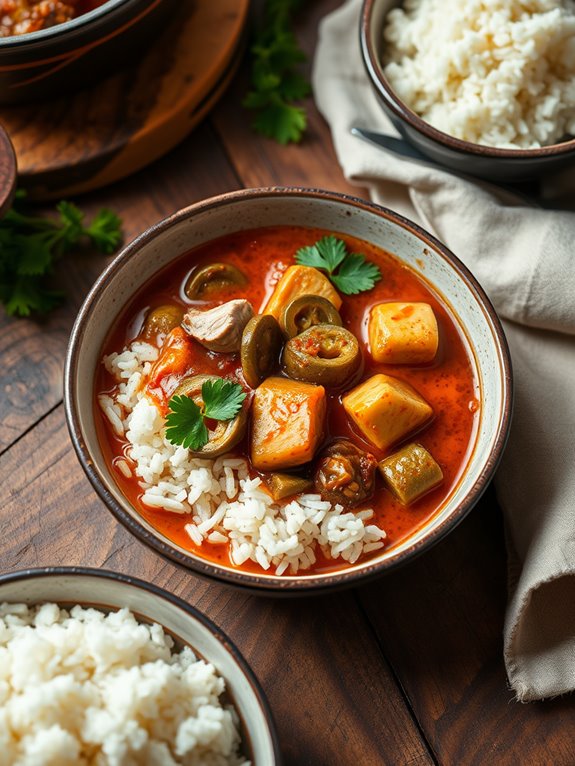 smoky turkey and okra stew