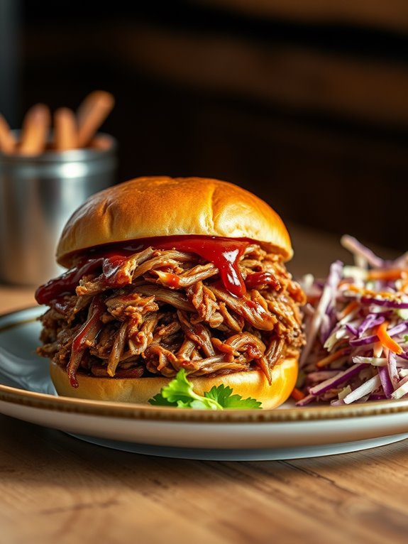 southern pulled pork sandwiches