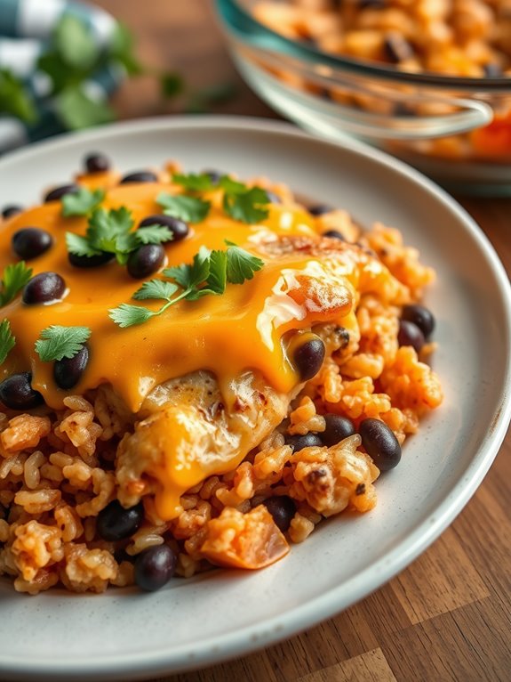 southwest chicken rice casserole