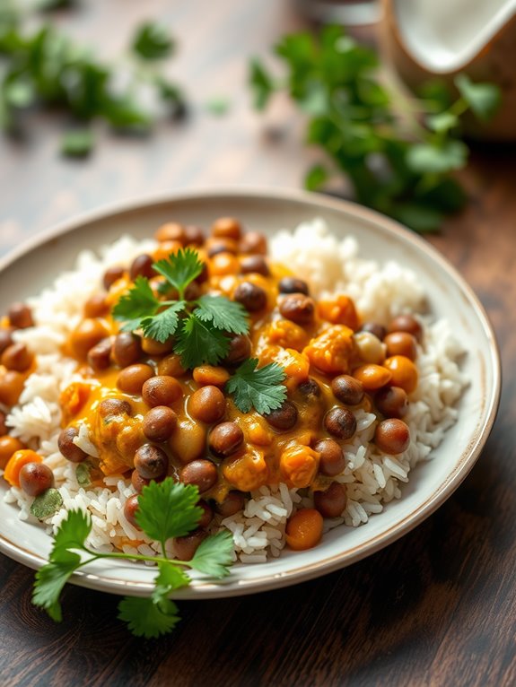 spiced black eyed peas dish